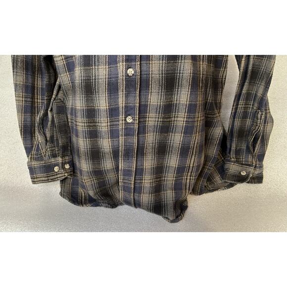 Carhartt Plaid Heavyweight Flannel Work Shirt Mens Size XL Tall.Rugged-Button up - Picture 5 of 13